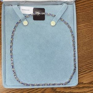 Authentic silver and tanzanite necklace